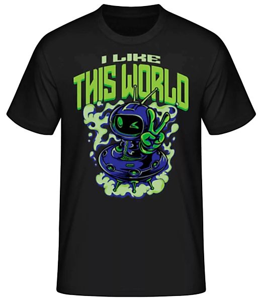 Alien I Like This World · Männer Basic T-Shirt günstig online kaufen