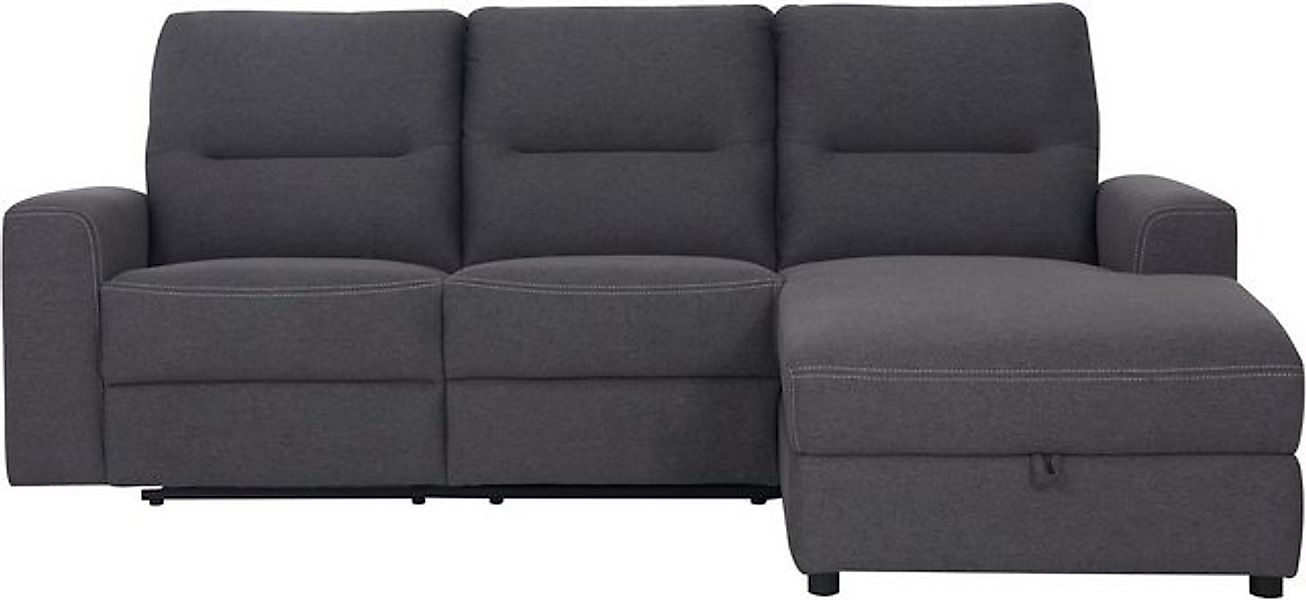 Home affaire Ecksofa VENOIR, L-Form, 250 cm, manuelle u. elektrische Funkti günstig online kaufen