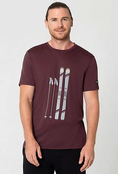 SUPER.NATURAL Print-Shirt Merino T-Shirt M SKIING GEAR TEE feinster Merino- günstig online kaufen