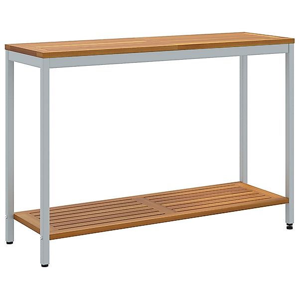 vidaXL Gartentisch Gartentisch Natur & Grau günstig online kaufen
