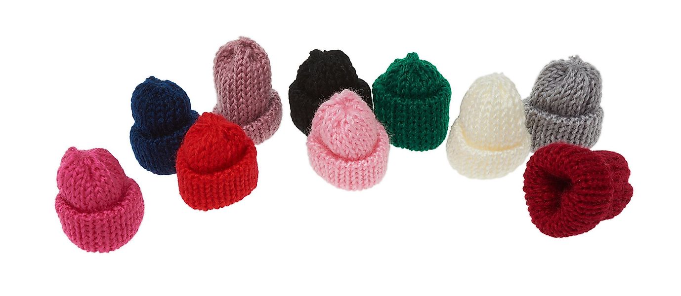 VBS Strickmütze Mini-Mützen 10 Stück, H günstig online kaufen