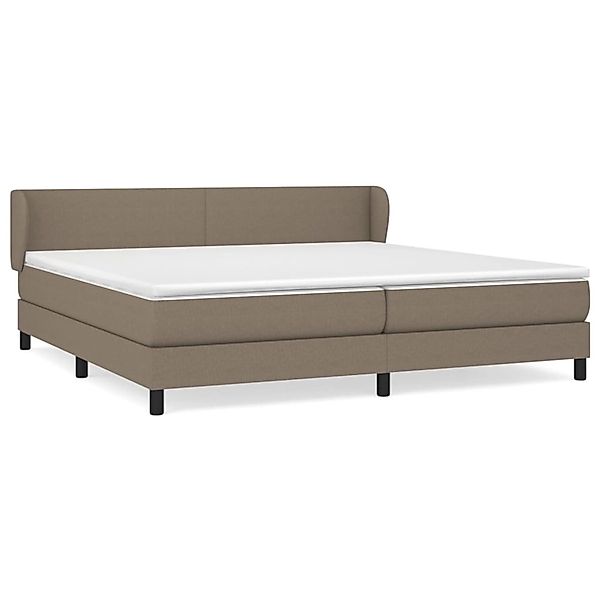 vidaXL Boxspringbett mit Matratze Taupe 200x200 cm Stoff 3126113 günstig online kaufen