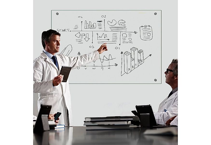 Mucola Memoboard Whiteboard Memoboard Glasboard Klarglas ESG Sicherheitsgla günstig online kaufen