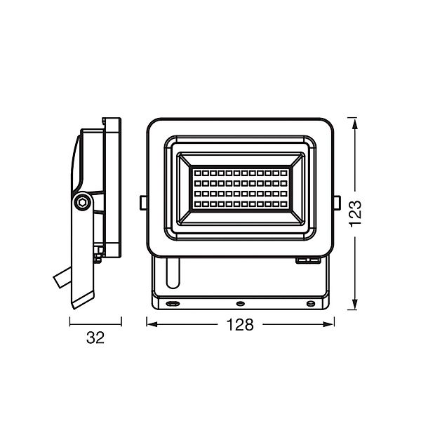 OSRAM LED-Strahler Floodlight EA, 10 W, IP65, schwarz, Alu günstig online kaufen