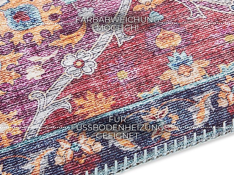 ELLE DECORATION Teppich »Kashmir Ghom«, rechteckig, 5 mm Höhe, Orientalisch günstig online kaufen