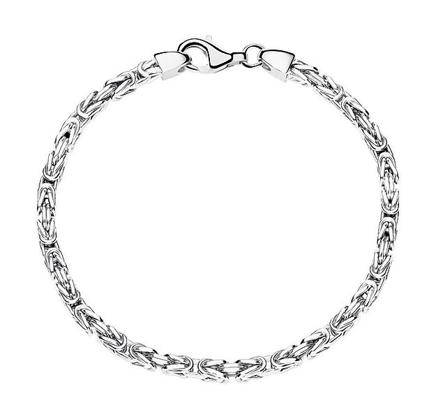 JEWLIX Königsarmband JEWLIX Königsarmband aus Silber 925 - 3mm rhodiniert ( günstig online kaufen