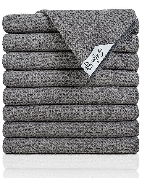 Gräfenstayn Geschirrtuch Gräfenstayn Geschirrtücher Microfaser Waffelstrukt günstig online kaufen