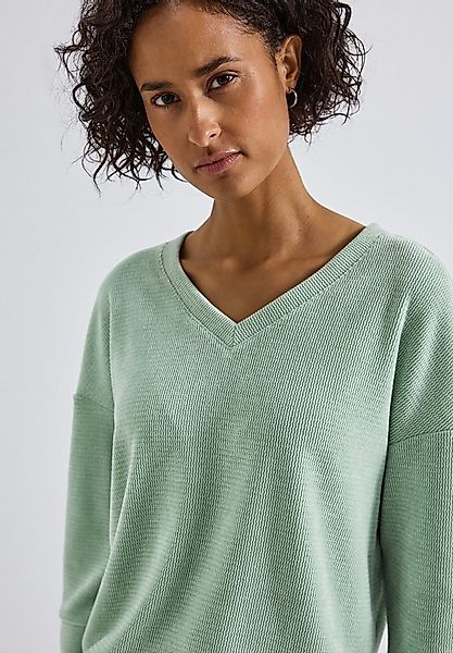 STREET ONE 3/4 Arm-Pullover mit Rippbündchen günstig online kaufen
