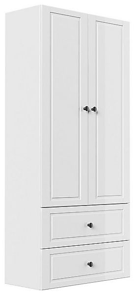 Magnolia Home Hochschrank Badezimmer Hochschrank XL Cottage Weiß hochglanz günstig online kaufen