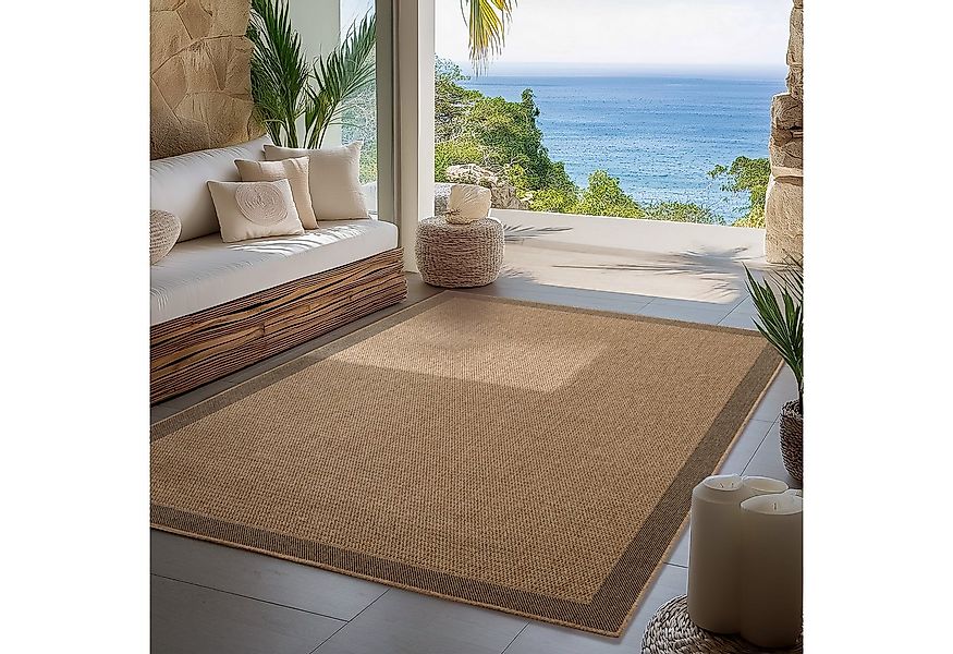 Carpettex Outdoorteppich Boho Design, Läufer, Höhe: 5 mm, Outdoor Teppich W günstig online kaufen