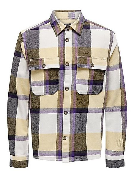 ONLY & SONS Langarmhemd Holzfäller Hemd Twill Overshirt ONSMAR ONSMAR OVR C günstig online kaufen