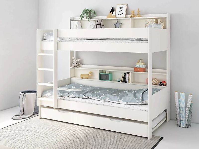 Lüttenhütt Etagenbett "JAIME, TOPSELLER Stockbett, mit Regalen, Schublade o günstig online kaufen