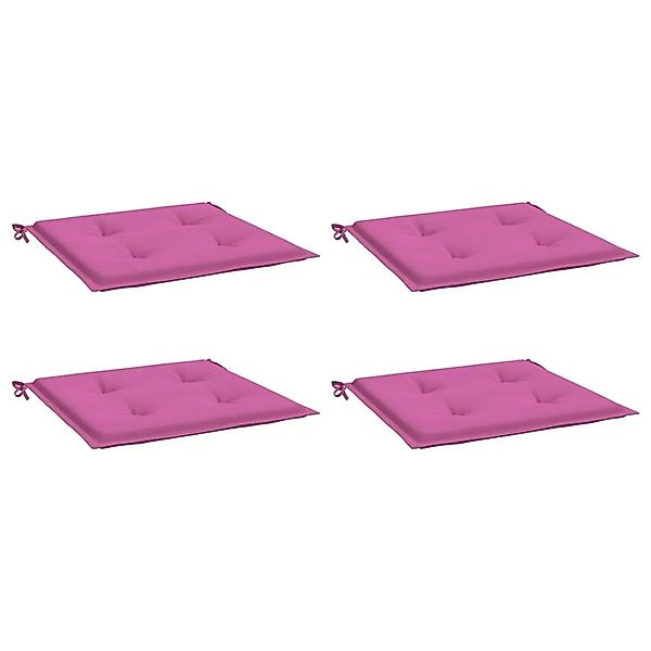 vidaXL Gartenstuhl-Kissen 4 Stk Rosa 40x40x4 cm Stoff 361027 günstig online kaufen