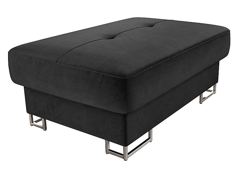 MIRJAN24 Polsterhocker Cotere, Metallfüße in der Farbe Silber (Höhe: 9 cm) günstig online kaufen