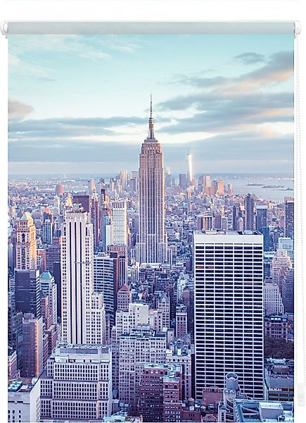 Seitenzugrollo Klemmfix Motiv New York, LICHTBLICK günstig online kaufen