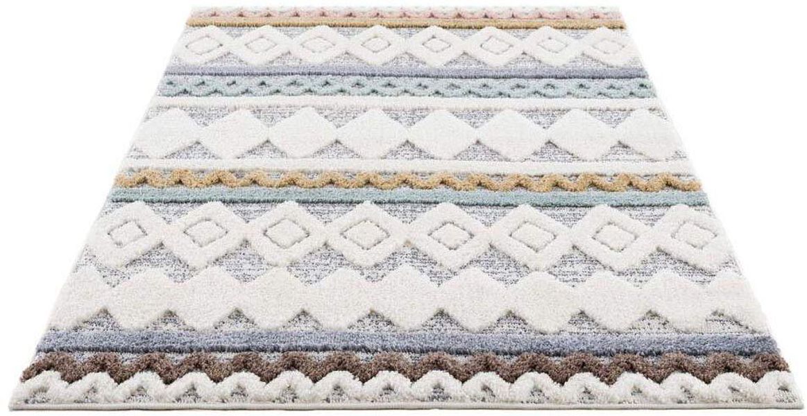 Carpet City Hochflor-Teppich "Focus 3013" rechteckig 20 mm Höhe Läufer, Boh günstig online kaufen