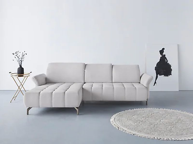 Home affaire Ecksofa »Fresh L-Form« Federkern, wahlweise Kopfteilverstellun günstig online kaufen