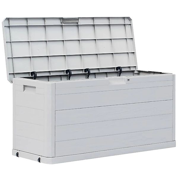 vidaXL Gartenbox Garten-Aufbewahrungsbox 280 L Hellgrau günstig online kaufen
