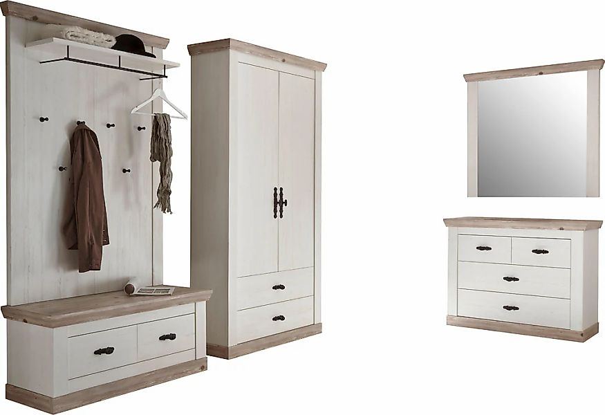Home affaire Garderoben-Set "Florenz" 4 Stk. tlg. günstig online kaufen