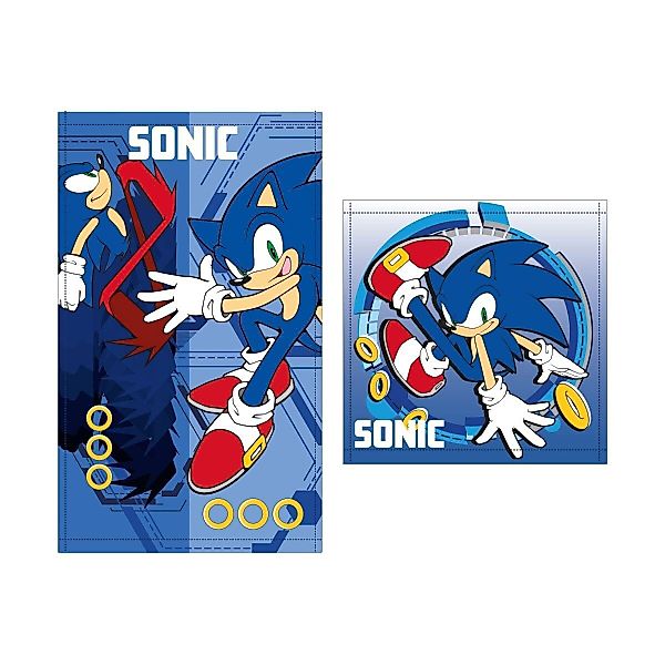 Sonic Badetücher Sonic the Hedgehog Handtuchset günstig online kaufen