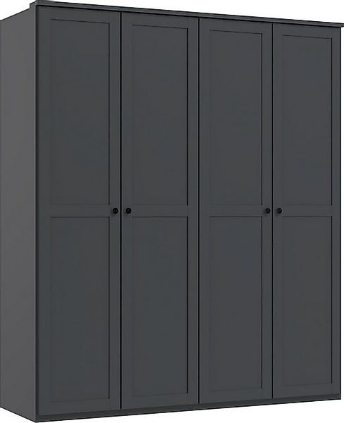 freiraum Drehtürenschrank Chalet 4 Türen, 2 Böden, 2 Stangen, Graphit - 180 günstig online kaufen