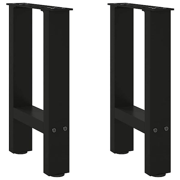 vidaXL Tischbein Couchtischbeine Schwarz 2 Stk. günstig online kaufen