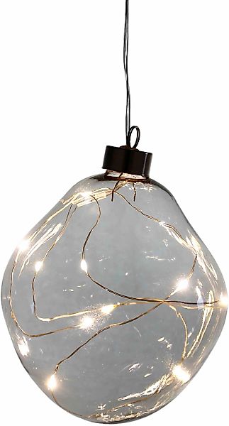 Leonique Dekokugel "Birdelle, Weihnachtsdeko mit LED Beleuchtung, in organi günstig online kaufen