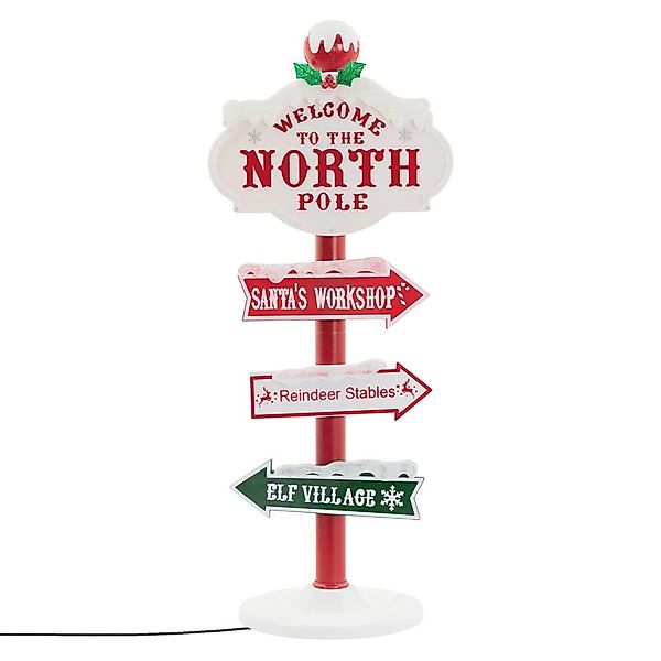 ECD Germany Weihnachtsfigur LED Weihnachtsdeko Wegweiser günstig online kaufen