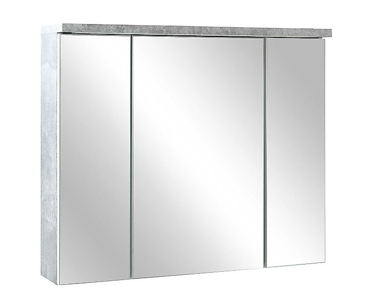 Badezimmerspiegelschrank POOL, B 80 cm, Betondekor günstig online kaufen