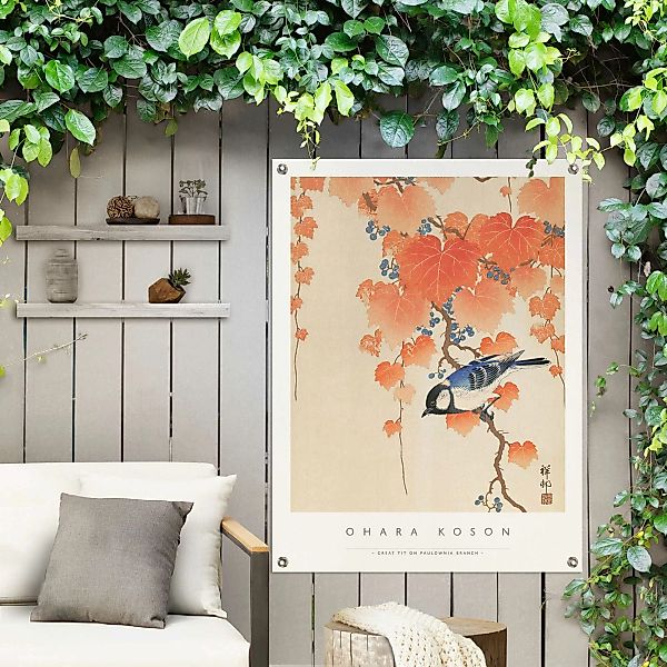 Reinders! Poster »Ohara Koson Great tit«, Outdoor für Garten oder Balkon günstig online kaufen