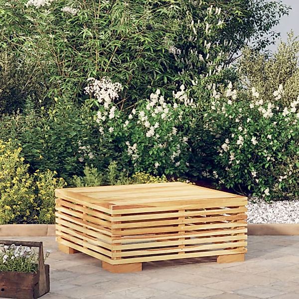 vidaXL Loungesofa Garten-Couchtisch 69,5x69,5x31 cm Massivholz Teak, 1 Teil günstig online kaufen