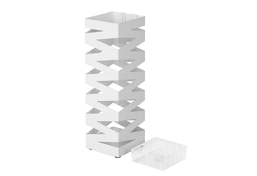 SONGMICS Schirmständer, quadratischer Schirmständer mit Haken günstig online kaufen