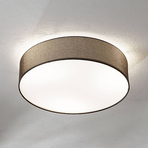 Braune Textil-Deckenlampe Pasteri 57 cm günstig online kaufen