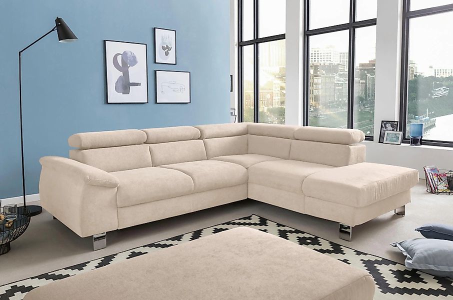 COTTA Polstergarnitur "Komaris L-Form", (Set), Set bestehend aus: Ecksofa m günstig online kaufen