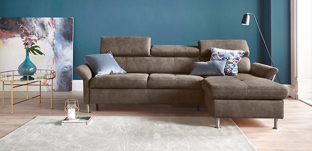 exxpo - sofa fashion Ecksofa »Maretto, bequem & komfortabel, bodenfrei, Bre günstig online kaufen