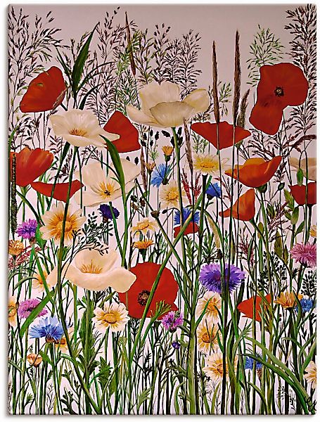 Artland Leinwandbild "Blumenwiese" Baumbilder 1 Stk. tlg. auf Holzrahmen ge günstig online kaufen