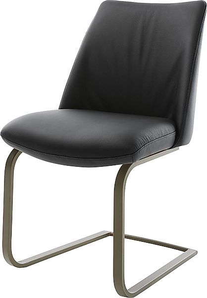 DELIFE Polsterstuhl Elso-Flex, Freischwinger flach Effektfinish günstig online kaufen