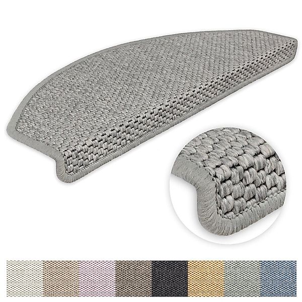 Metzker® Stufenmatte Stufenmatten Göteborg halbrund Grau günstig online kaufen