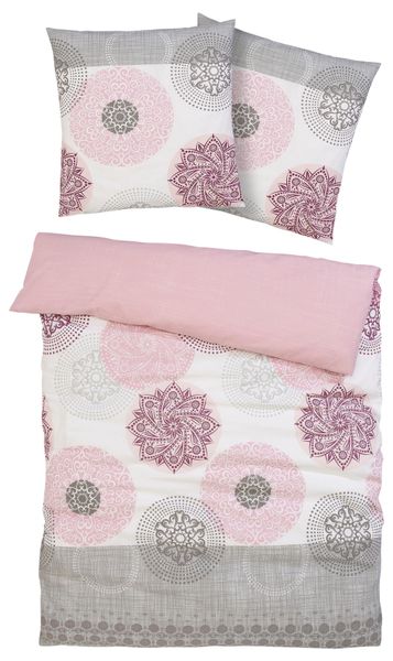 my home Bettwäsche "Tesso in Gr. 135x200, 155x220 oder 200x200 cm" 2 Stk. t günstig online kaufen