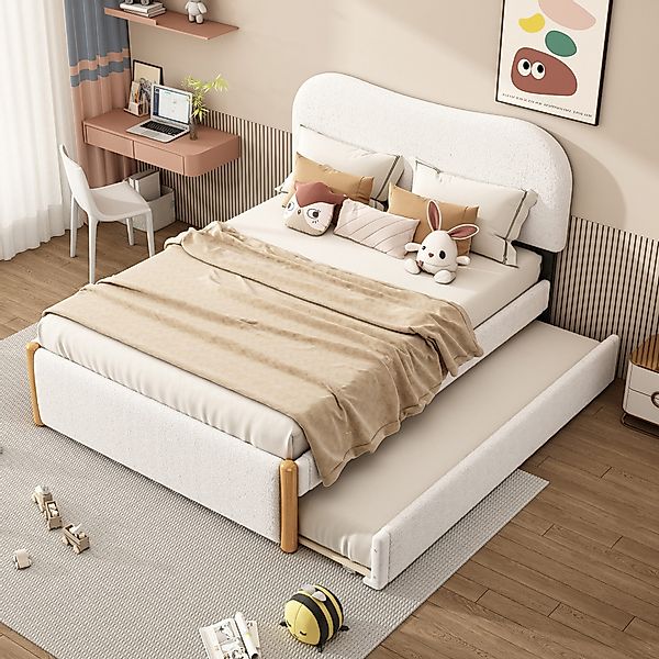 STILVORA Polsterbett 140×200 mit ausziehbett,Kinderbett mit günstig online kaufen