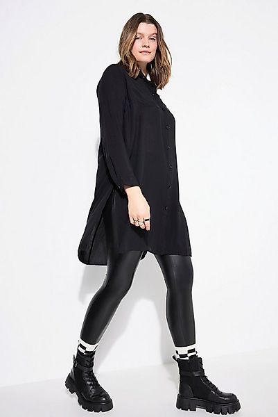 Studio Untold Longbluse Long-Hemdbluse Boxy Fit Modal Hemdkragen Langarm günstig online kaufen