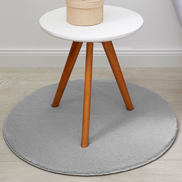 Andiamo Teppich "Arezzo" rund 16 mm Höhe Uni Farben, weicher Flor, waschbar günstig online kaufen