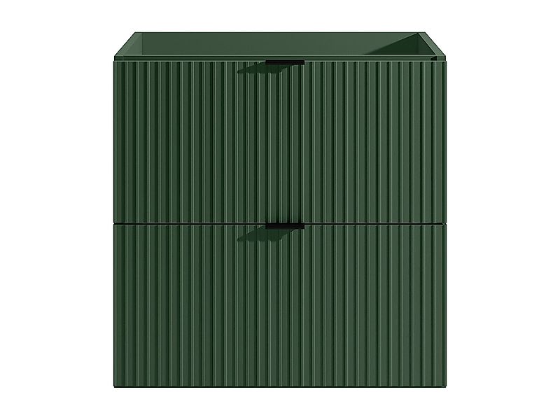 Waschbeckenunterschrank hängend unter Waschbecken - Streifenoptik - Grün ma günstig online kaufen