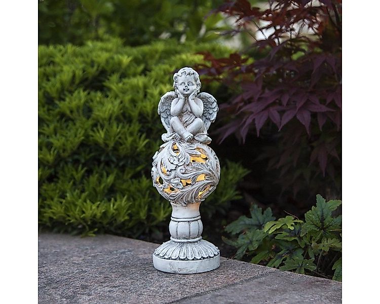 STAR TRADING LED Dekoobjekt LED Solar Engel Gartenfigur Grabdeko 27cm 6 Stu günstig online kaufen
