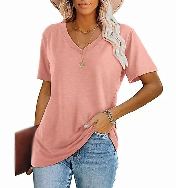 AFAZ New Trading UG T-Shirt Damen Sommer Casual Loose Tops Mode Sweatshirts günstig online kaufen