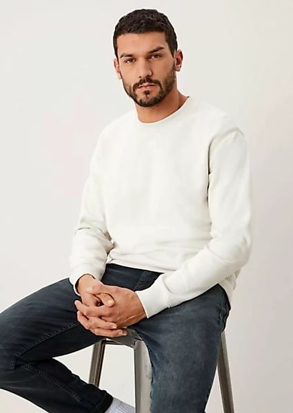 s.Oliver Sweatshirt Softer Baumwollsweater Tape günstig online kaufen