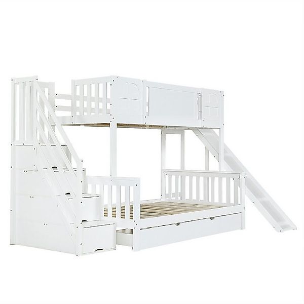 Gotagee Etagenbett Kinderbett 90x200cm Stauraumbett Einzelbett Gästebett Mi günstig online kaufen