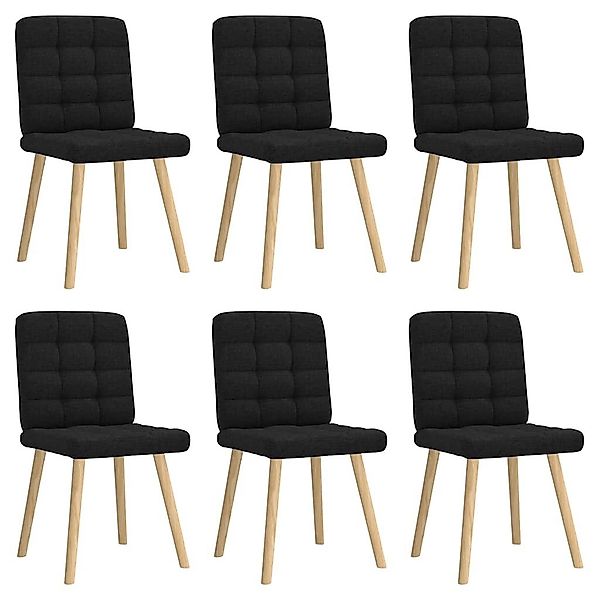 vidaXL Esszimmerstuhl Esszimmerstühle 6 Stk. Schwarz günstig online kaufen