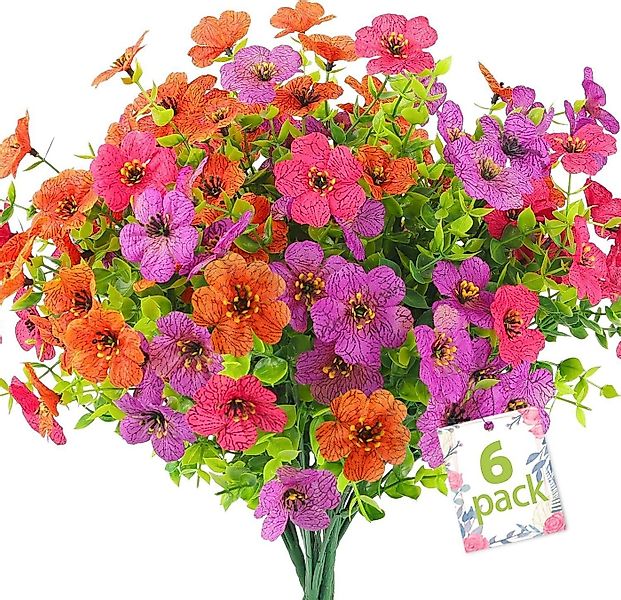 Kunstblumenstrauß 6 Bündel Künstliche Herbstblumen für Draußen Autumn, Coon günstig online kaufen