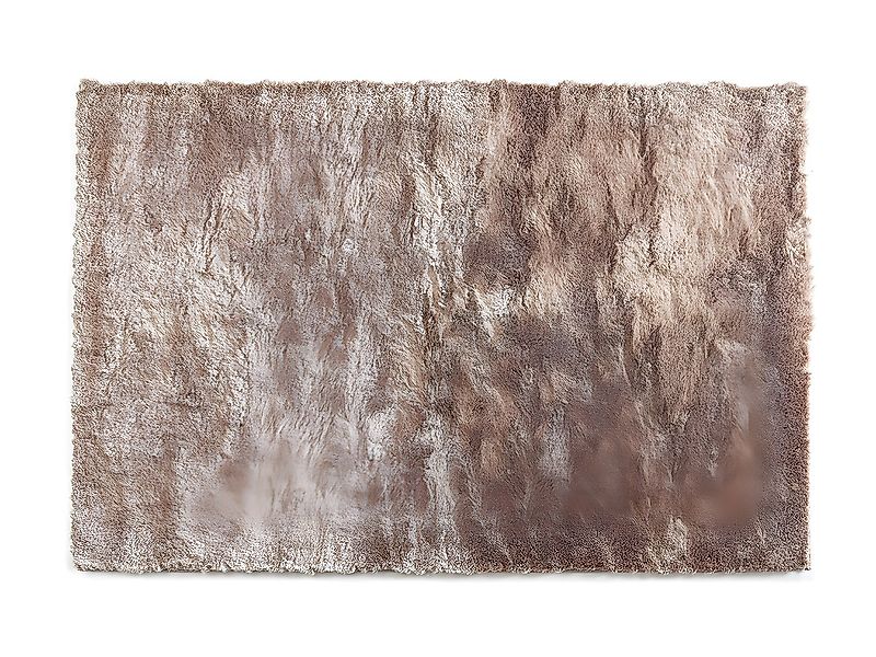 Hochflorteppich ultraweich - 160 x 230 cm - Taupe mit Beige-Schimmer - DOLC günstig online kaufen